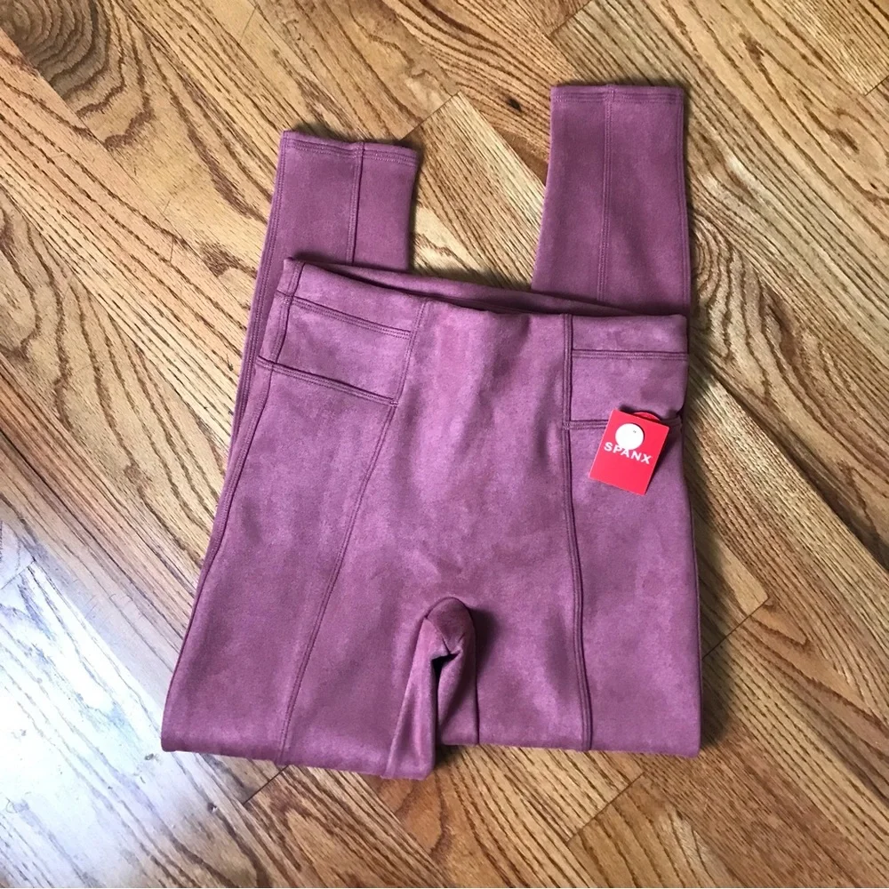 Spanx High Waist Faux Suede Legging NWT - Picture 4 of 10